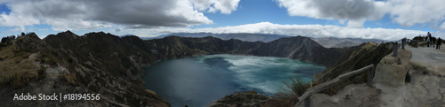 Panorama de la lagune du Quilotoa