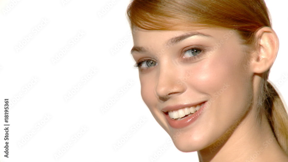 Portrait of beautiful and sexy woman on white Portrait of beautiful and sexy woman on white