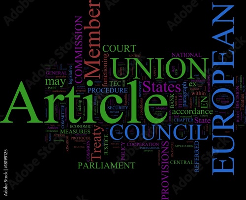 Word cloud - Lisbon Treaty photo