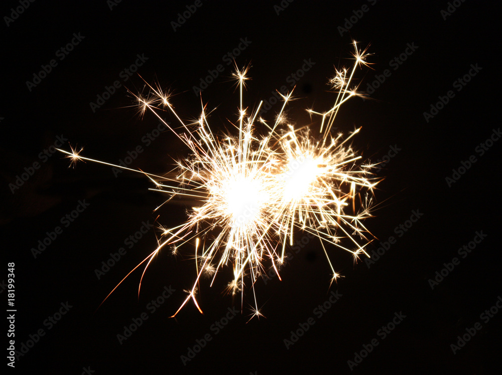 The Bright Display from a Sparkling Firework. The Bright Display from a Sparkling Firework.