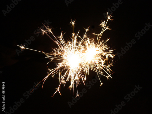 The Bright Display from a Sparkling Firework.