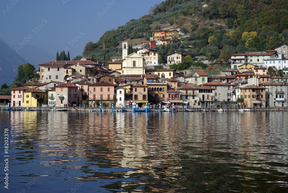 Town of Peschiera, Iseo lake, Italy