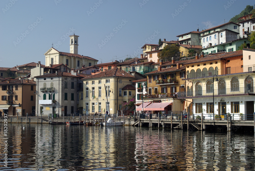 Town of Peschiera, Iseo lake, Italy