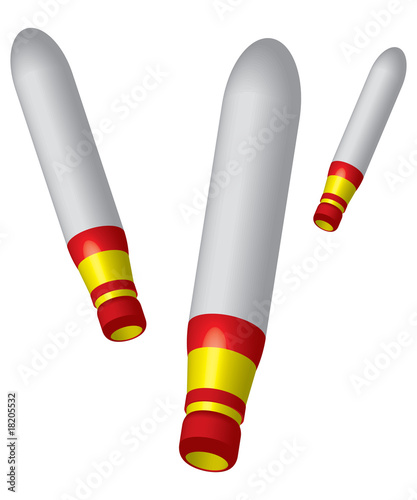 colored clubs juggling red yellow