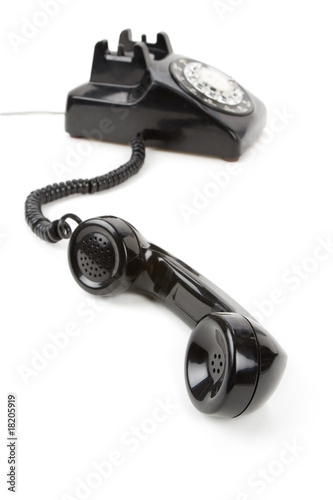 Black telephone Receiver