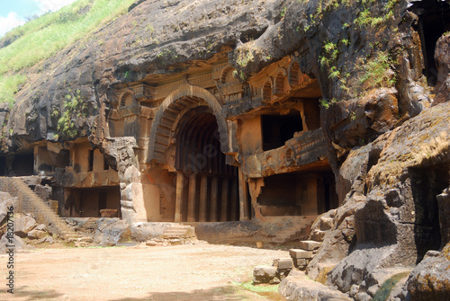 Cave temple, Maharashtra, Bhaja, India photo