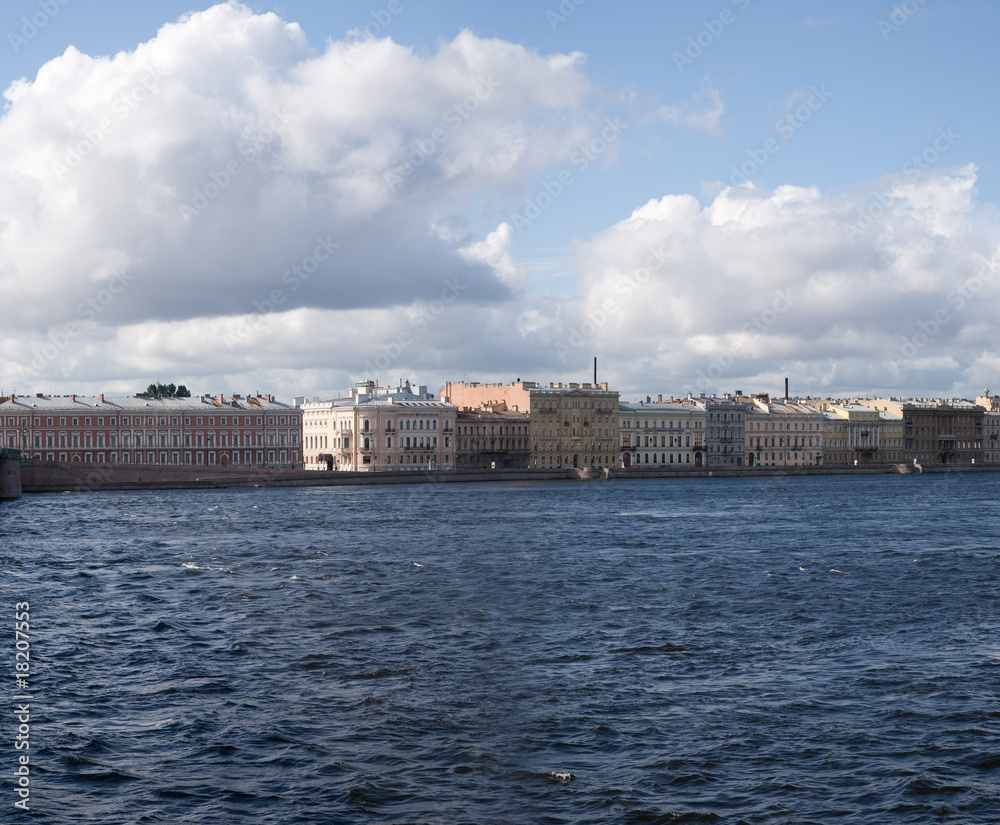 Neva river at St. Petersburg, Russia