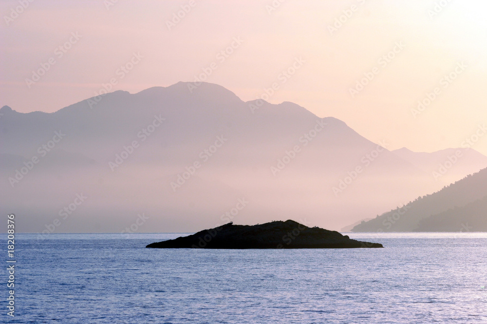 Small island, adriatic sea, coast in Dalmatia.