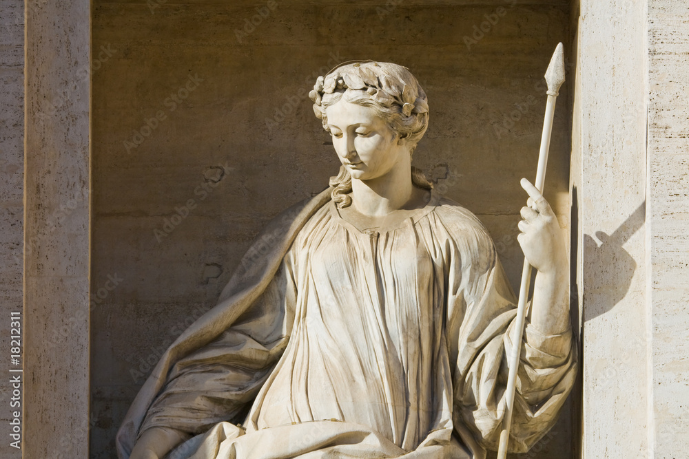 Fototapeta premium Fragment of a fountain of Trevi. Detail