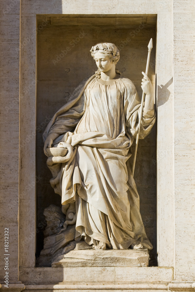 Fototapeta premium Fragment of a fountain of Trevi