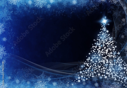 Abstract grunge christmas tree