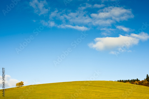hill and sky