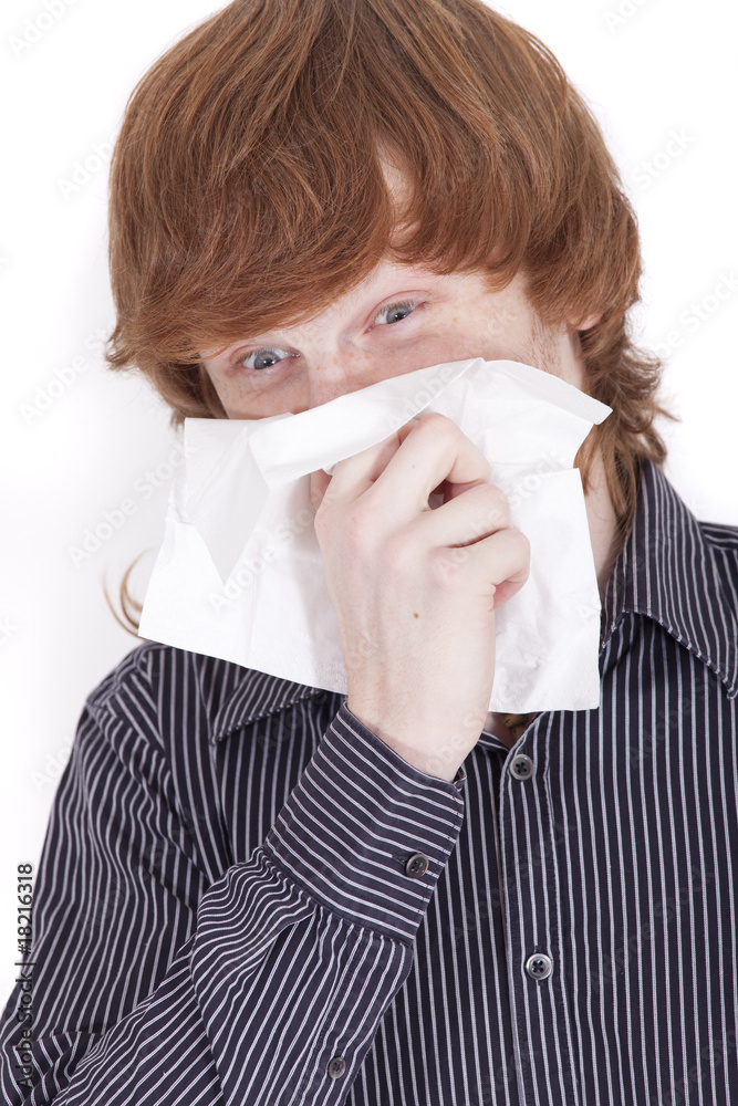 sneezing man sneezing man