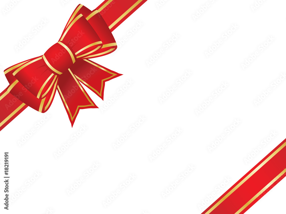 Christmas bow and ribbons Christmas bow and ribbons