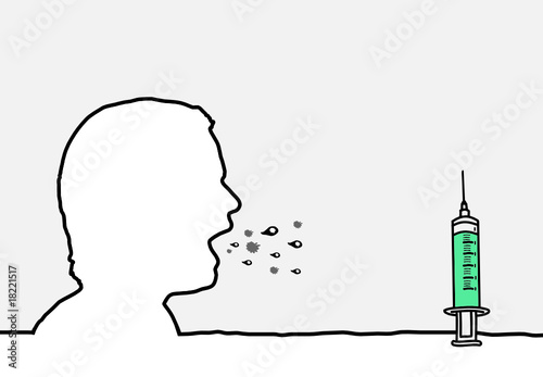 malade & vaccin