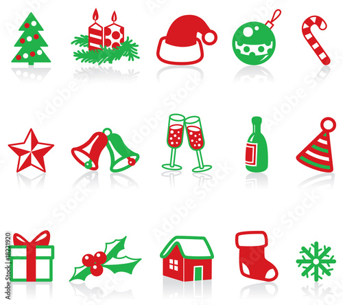 Minimalistic Christmas icons