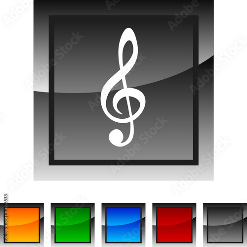 Clef icon set. Vector illustration