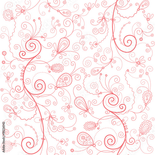 beauty seamless floral pattern