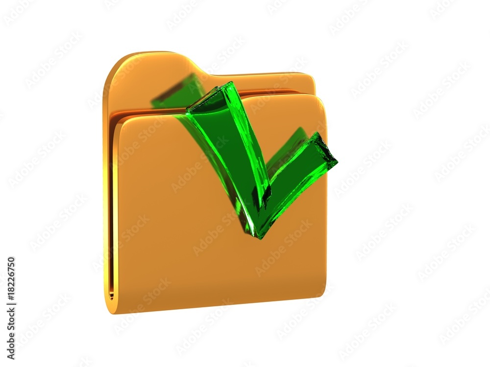 folder with a tick folder with a tick