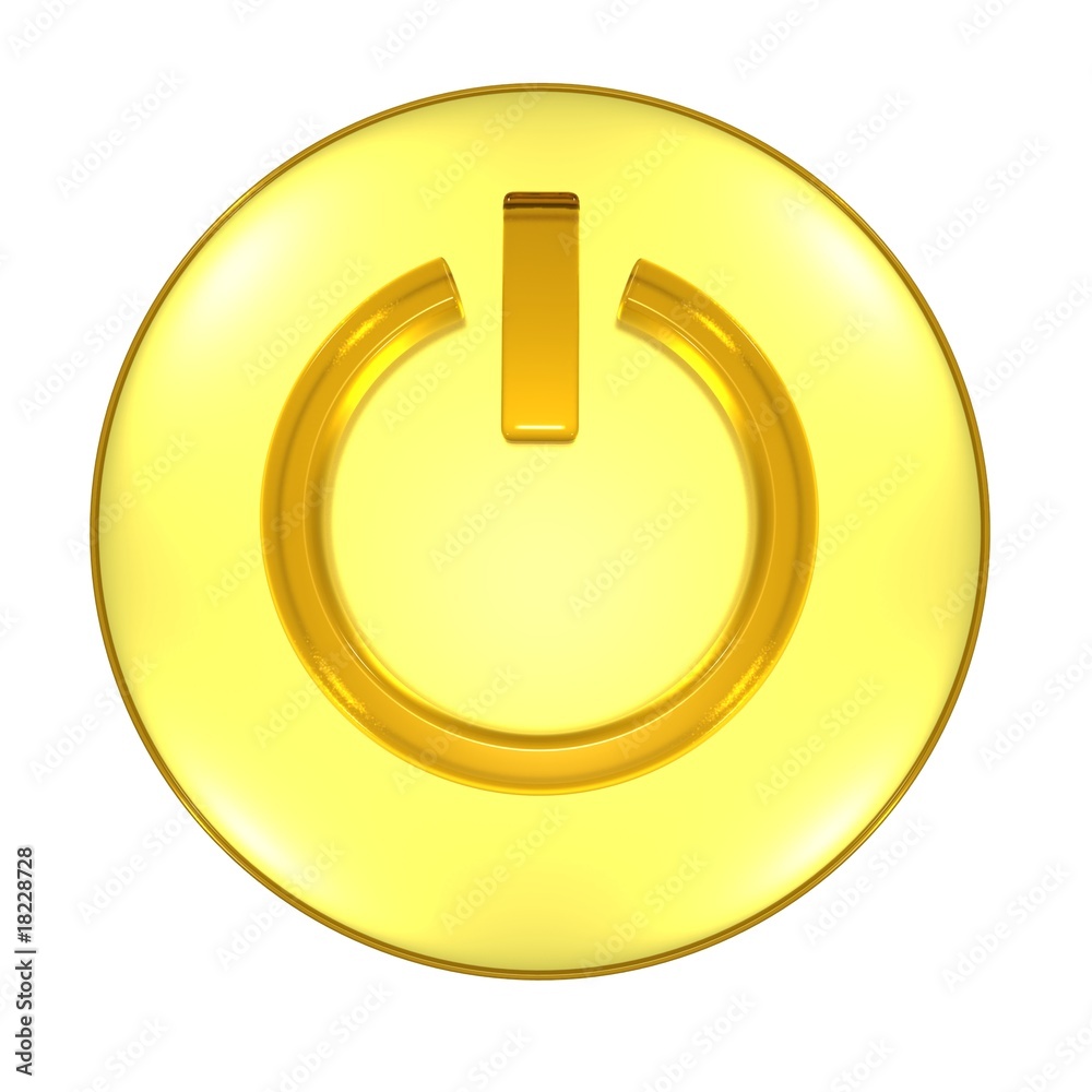 Power button yellow Power button yellow