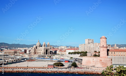 The Cathedral and Fort Saint-Jean in Marseille