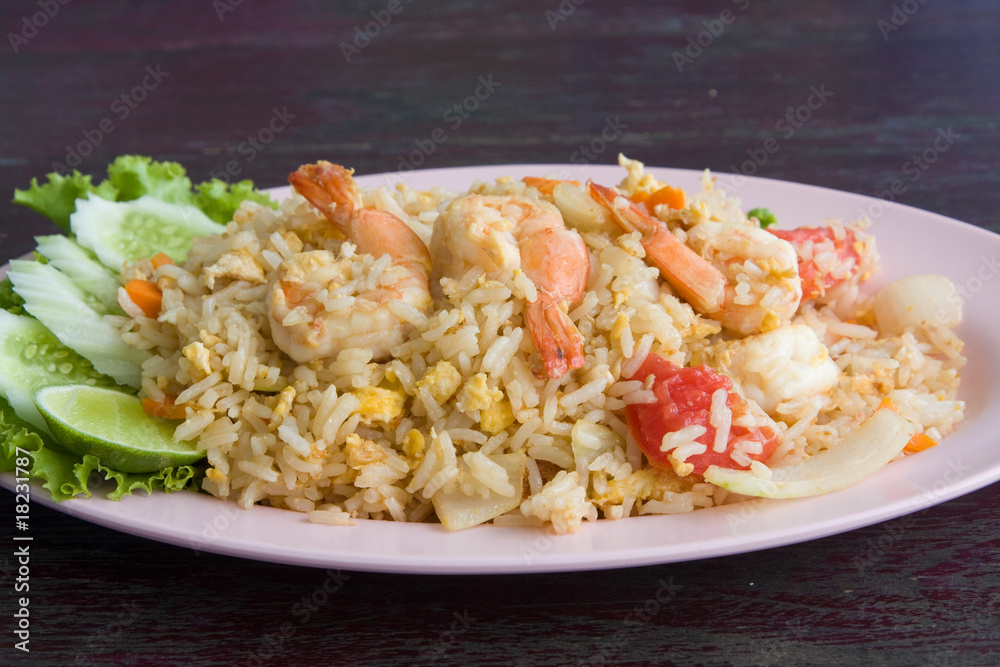 Fried rice with seafood Fried rice with seafood