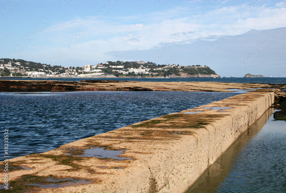 pool on Paignton beach