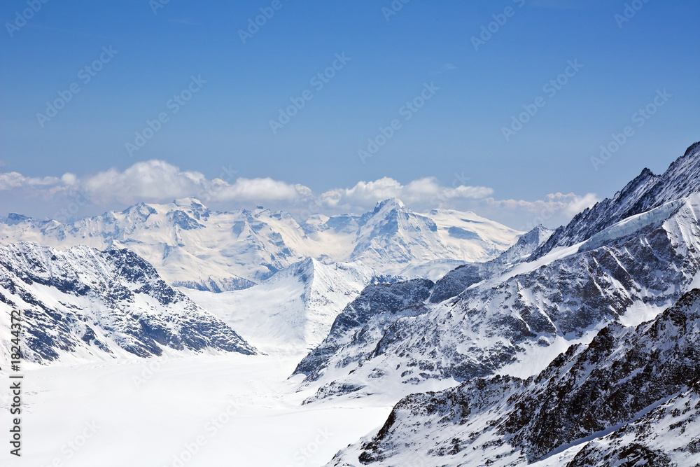 Famous Concordia platz in the Jungfrau region