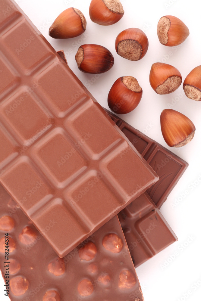 Fototapeta premium Chocolate and nuts