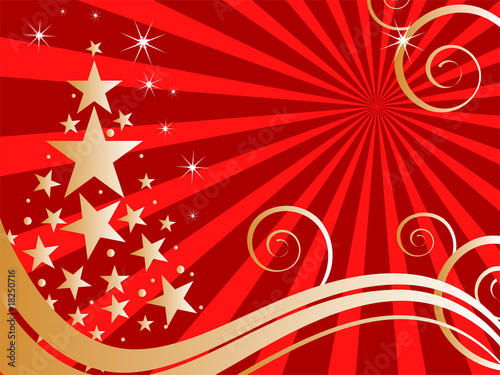 Goldener weihnachtlicher Hintergrund