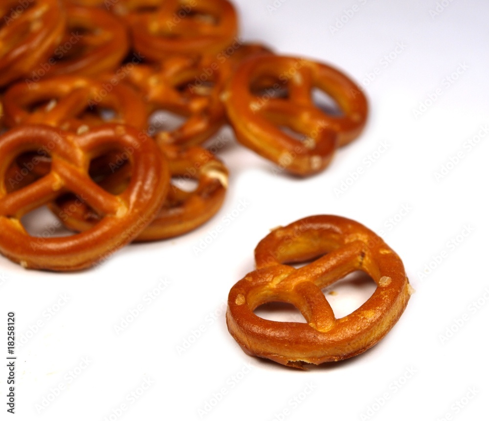 glazed and salted pretzels. glazed and salted pretzels.