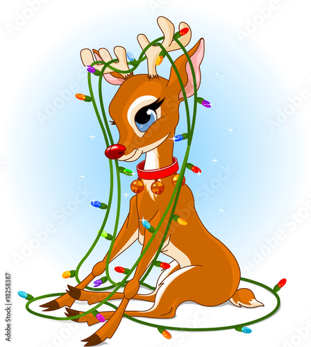 Rudolph Christmas lights