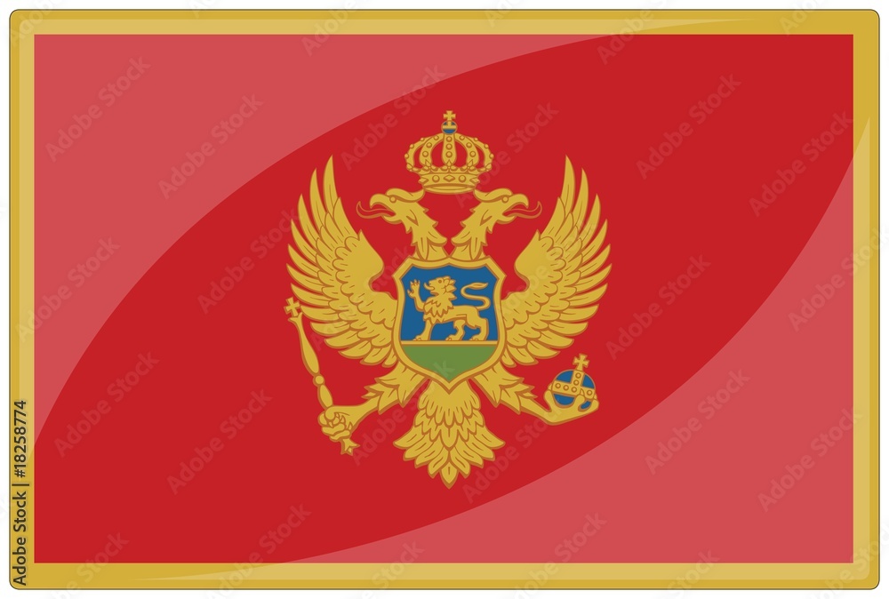 drapeau glassy montenegro flag drapeau glassy montenegro flag