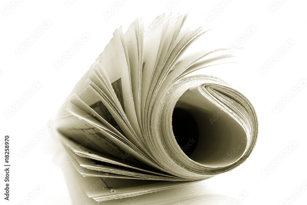 Journal roulé sépia