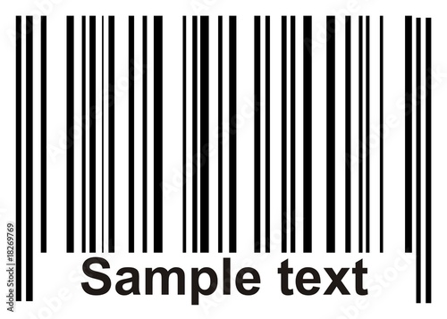 Barcodes. Seamless vector background. Gray color. photo