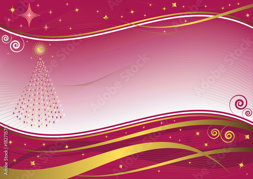 Christmas decorative background (vector)