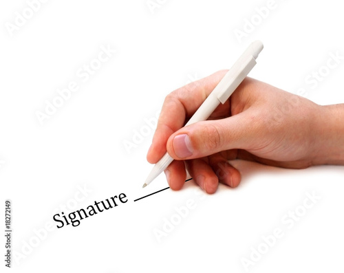 Man hand writing