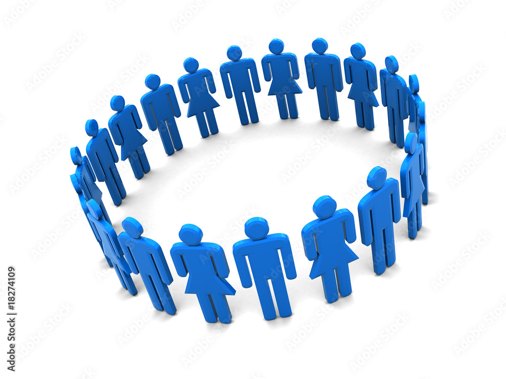 circle of people