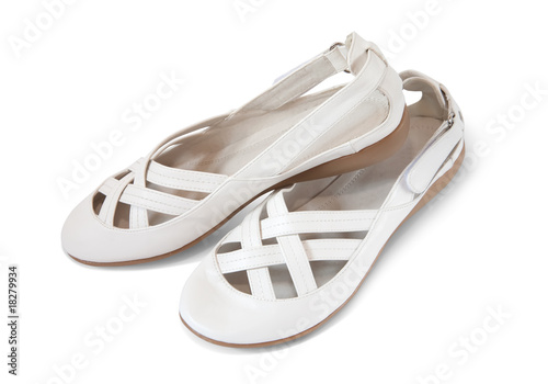 White female shoes