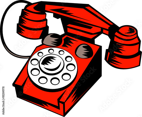 Retro vintage  telephone