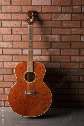 Classic Guitar About a Brick Wall © Andrey Ushakov