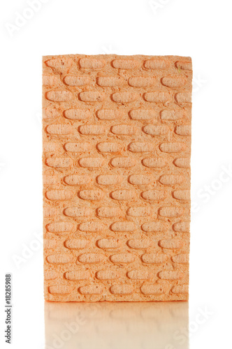 Sponge on white with clipping path