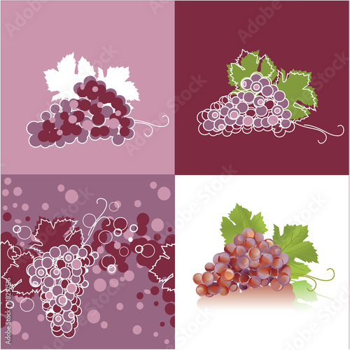 Grape, abstract background with grapes