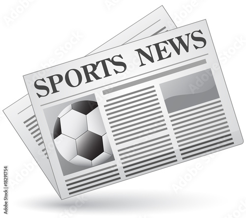 Sports news concept. Vector illustration of sports news icon.