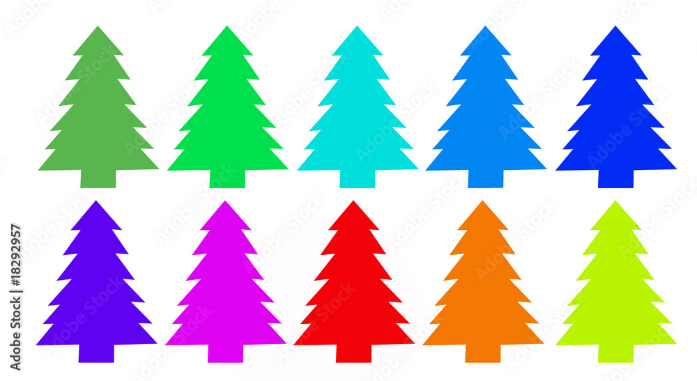 Obraz premium sapin de noël coloré