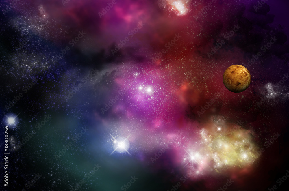 Universe - starfield and nebulas