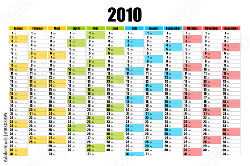 kalender 2010 farbig