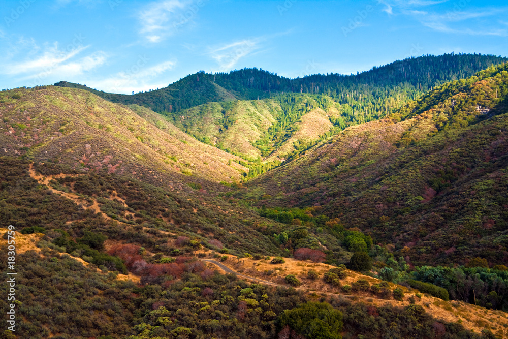 Colorful Hills in King's Canyon