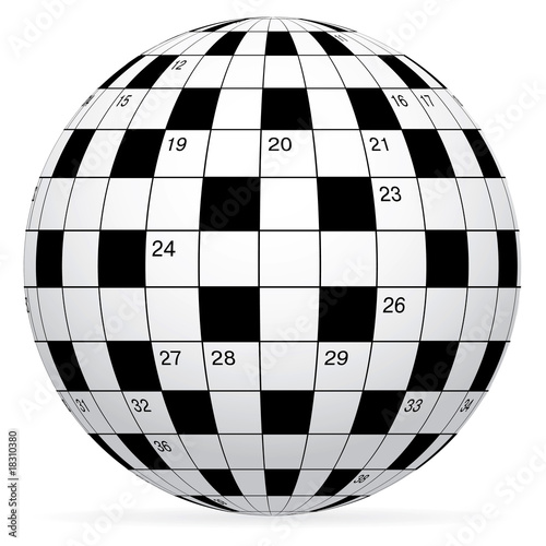 A blank crossword vector