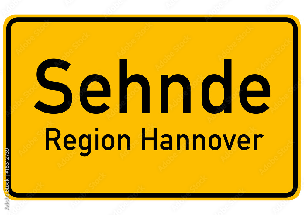 Deutsches Ortsschild Stadt Sehnde Region Hannover Deutsches Ortsschild Stadt Sehnde Region Hannover